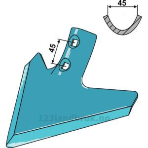 Gåsefotskjær K30 - 260x6mm - Doublet-Record, HE-VA, Kongskilde