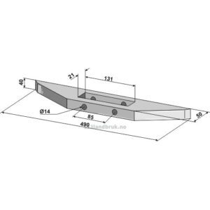 Grubb Spiss Skjær - 490mm