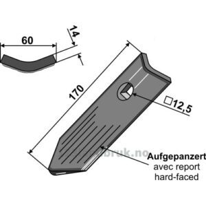 Skjær - 170mm - Lemken Dolomit