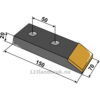 Grubb Spiss Skjær Hardmetall - 150mm - Quivogne
