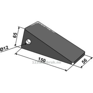 Grubb Spiss Skjær - 150mm