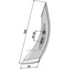 Kultivetor Spiss 2 1/2 - 70x10mm - Venstre - Kongskilde