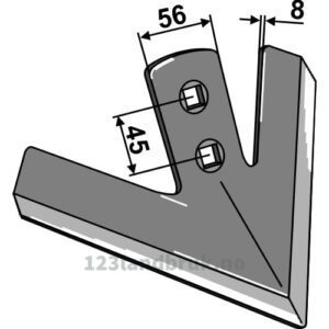 Gåsefotskjær - 245x8mm - Bednar, Clemens, Gaspardo, Maschio, Strom