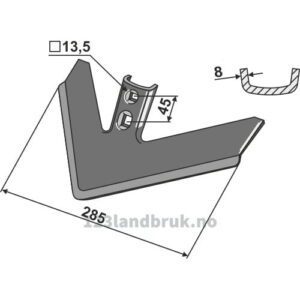 Gåsefotskjær 285mm - Bednar, Gaspardo, Maschio, Strom