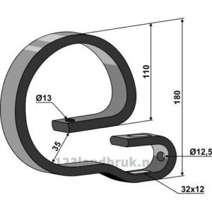Overdel - 32x12mm - Hatzenbichler