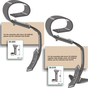 Skjær 300x80x8mm - Kongskilde