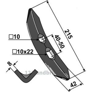 Kultivator Spiss - 215mm - SKH