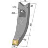 Kultivator Spiss Skjær Hardmetall - 260mm