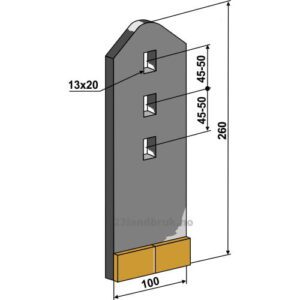 Spiss - Hardmetall - 8x8mm - Väderstad
