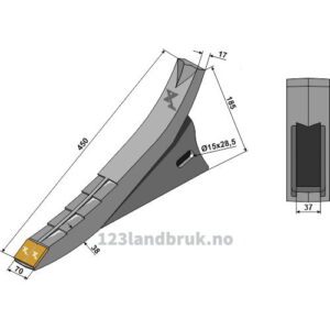 Skjær - Hardmetall - Gaspardo, Maschio