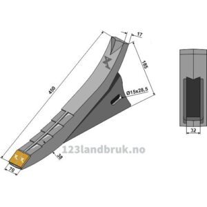 Skjær - Hardmetall - Gaspardo, Maschio