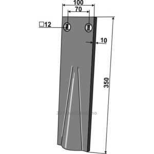 Sliteplate - 350x100x10mm - Great Plains, Simba