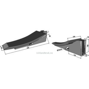 Grubb Spiss - 350mm - Kotte, Mandam, Saphir