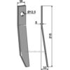 Crimper - 215x30mm - Venstre - Kverneland/Taarup