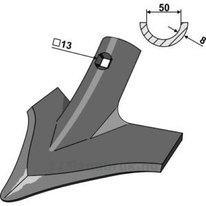Gåsefotskjær - 240x8mm - Väderstad