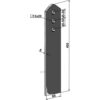 Sliteplate - 450x80mm - Köckerling Allrounder