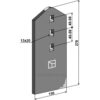 Sliteplate til Slettetind - 270x150x8mm - Väderstad