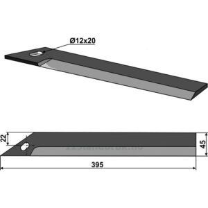 Toppkniv- 395x45x6mm - Moreau
