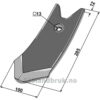 Kultivator Spiss Skjær - 285x100x12mm - Köckerling Topmix