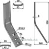 Sliteplate - 350x63mm - Kverneland