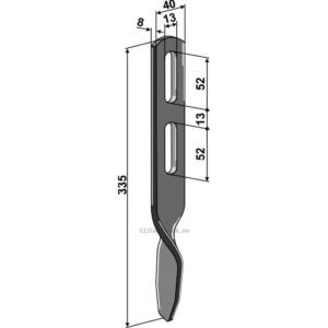 Sliteplate - 335x40mm - Väderstad