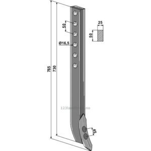 Sporløsnertind med Skjær - 50x25mm - Väderstad