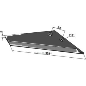 Vingeskjær - 325mm - Høyre - Bottmersdorf