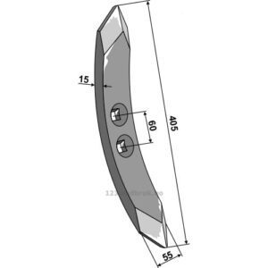 Kultivator Spiss - 405mm - Kverneland