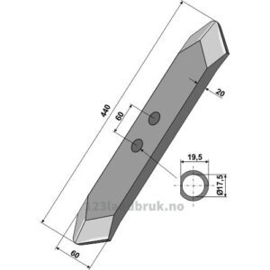 Kultivator Spiss - 440mm - Kverneland