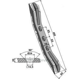 Grubb Spiss - 460mm