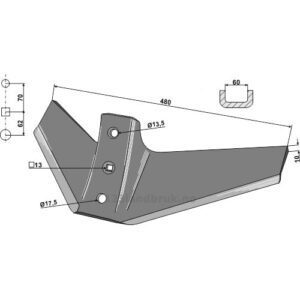 Vingeskjær - 480x10mm - Galaxis