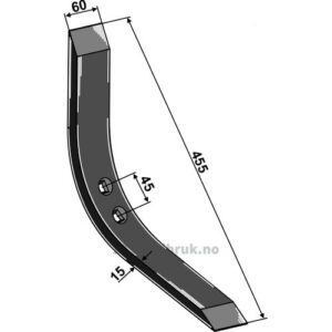 Kultivator Spiss Skjær - 455x60x15mm - Lemken Achat, Lemken Thorit