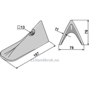 Kultivator Spiss - 187mm
