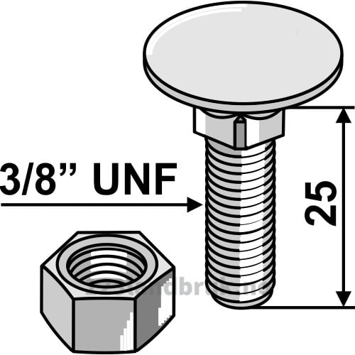 Låsebolt 3/8“ UNF - 3/8"UNFx25mm