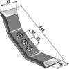 Kultivator Spiss - 445x70x18mm