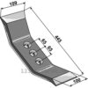 Kultivator Spiss - 445x100x14mm - Pegoraro