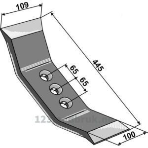Kultivator Spiss - 445x100x14mm - Pegoraro