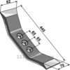 Kultivator Spiss - 445x70x14mm - Pegoraro