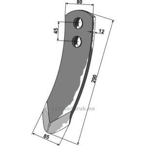 Kultivator Spiss Skjær - 290mm - Pöttinger