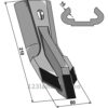 Kultivator Spiss Hardmetall - 210mm - Grégoire Besson, Nichols, Rabe