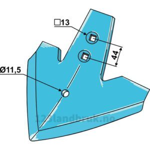 Gåsefotskjær - 270x8mm - Rabe