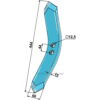 Kultivator Spiss Skjær - 444x60x15mm - Rabe