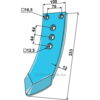 Kultivator Spiss Skjær - 333x100x12mm - Rabe