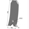 Ledeskinne / Fører 270mm - Unia