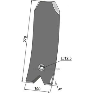 Ledeskinne / Fører 270mm - Unia