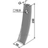 Kultivetor Spiss Skjær - 250x50x12mm - Väderstad