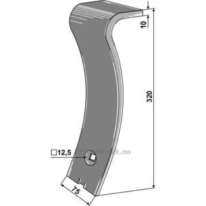 Ledeskinne / Fører Senter - 320mm - Väderstad