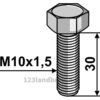 Bolt - 10.9 - M10x1,5x30mm