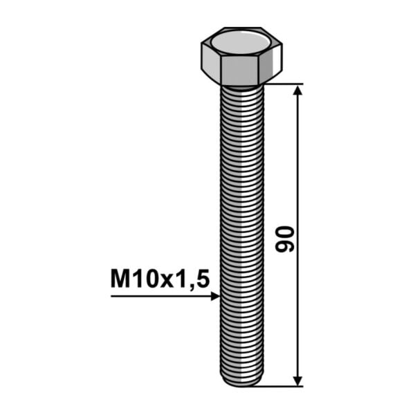 Bolt - 10.9 - M10x1,5x90mm