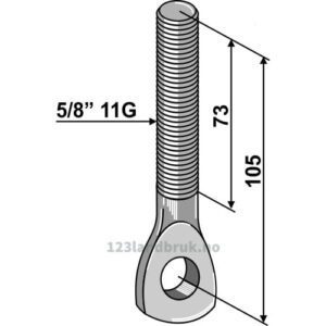 Øyebolt - 5/8" 11Gx105mm